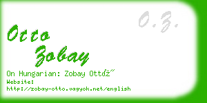 otto zobay business card